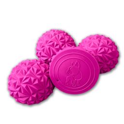 Flexiness Toy Paw Stackers Balance Puder Pink 4 Stk.